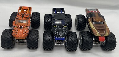 Hot Wheels 2012 Monster Jam Predator Monster Truck,  2010 Mutt, Prowler Lot Of 3