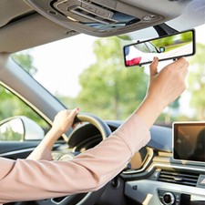 4K 12" Mirror Dash Camera - Wide View, Night Driving  Highway Safety Monitoring