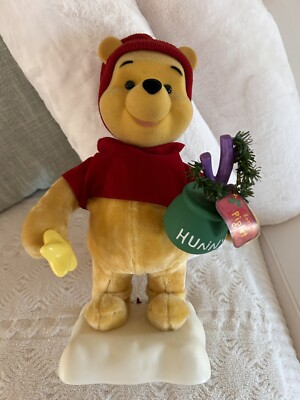 Vintage Telco Motionette Animated Winnie The Pooh Disney Christmas Figure