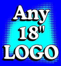 2 ANY LOGO customizable CORNHOLE "Baggo" 18" Decals