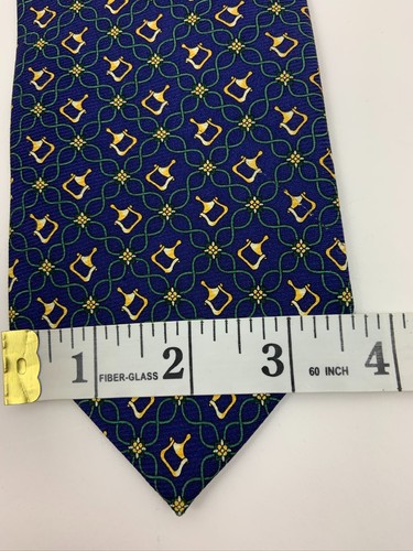 Fabris Venezia 100% Silk Canoe Navy Blue Necktie Tie Italy - Picture 6 of 7