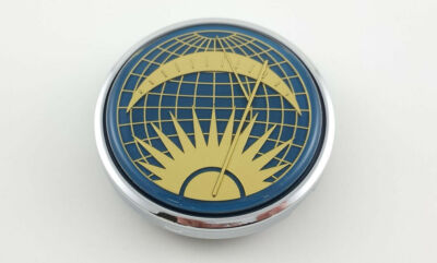 VW FLAT 4 BANJO STEERING WHEEL PORSCHE 356 VDM ACCESSORY SUN & MOON HORN BUTTON