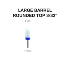 Cre8tion Carbide Drill Bit 3/32'' Shank17197 Ceramic Large Barrel Rounded Top CM