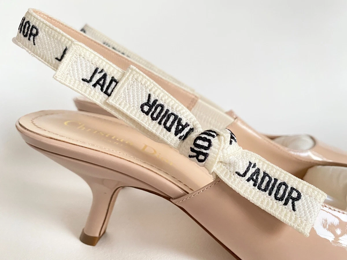 Dior heels on sale with ribbon