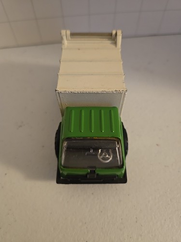 Vintage Mini Tonka Trash Garbage Truck Green & White Japan 4" Steel - Picture 4 of 12