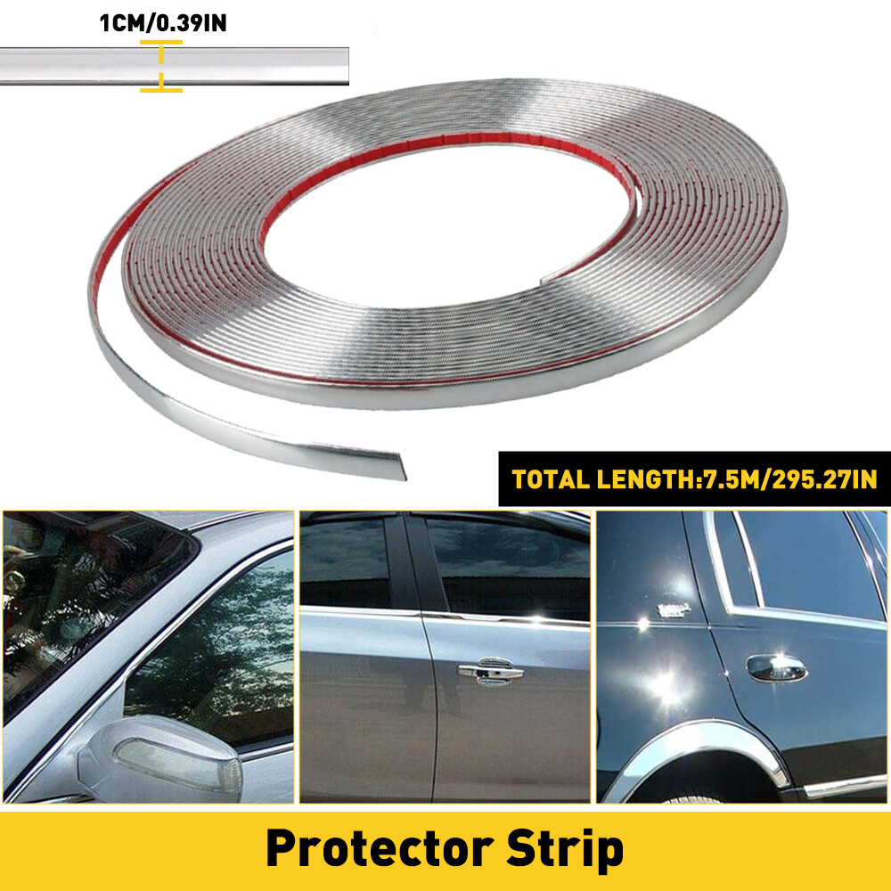 10mm Chrome Trim Molding Decoration Strip Accessories Car Door Side Protector