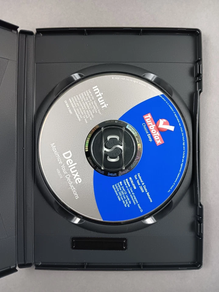 Intuit TurboTax Deluxe 2009 [Federal & State] GOOD - Image 2 of 4