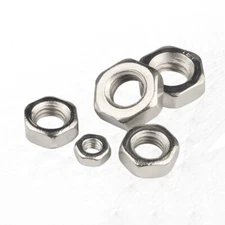 Hexagon Nuts Steel Nickel Plated Hex Nut Metric M1.2 M1.4 M1.6 M2 M2.5 M3 - M12