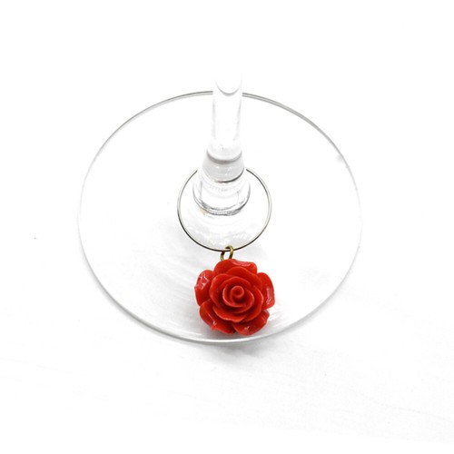 6 Pezzi Anello Bicchiere Vino Degustazione Festa Bomboniere Tazza Identificativi - Foto 5 di 12