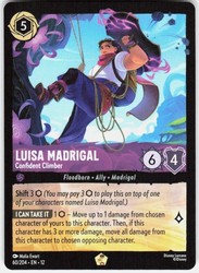 Disney Lorcana Luisa Madrigal Confident Climber 60/204 Wilds Unknown Legendary