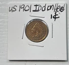 1901 Indian Head Penny. VG, Matte!Brown, Off-Center Strike. Bid!!! No Reserve.