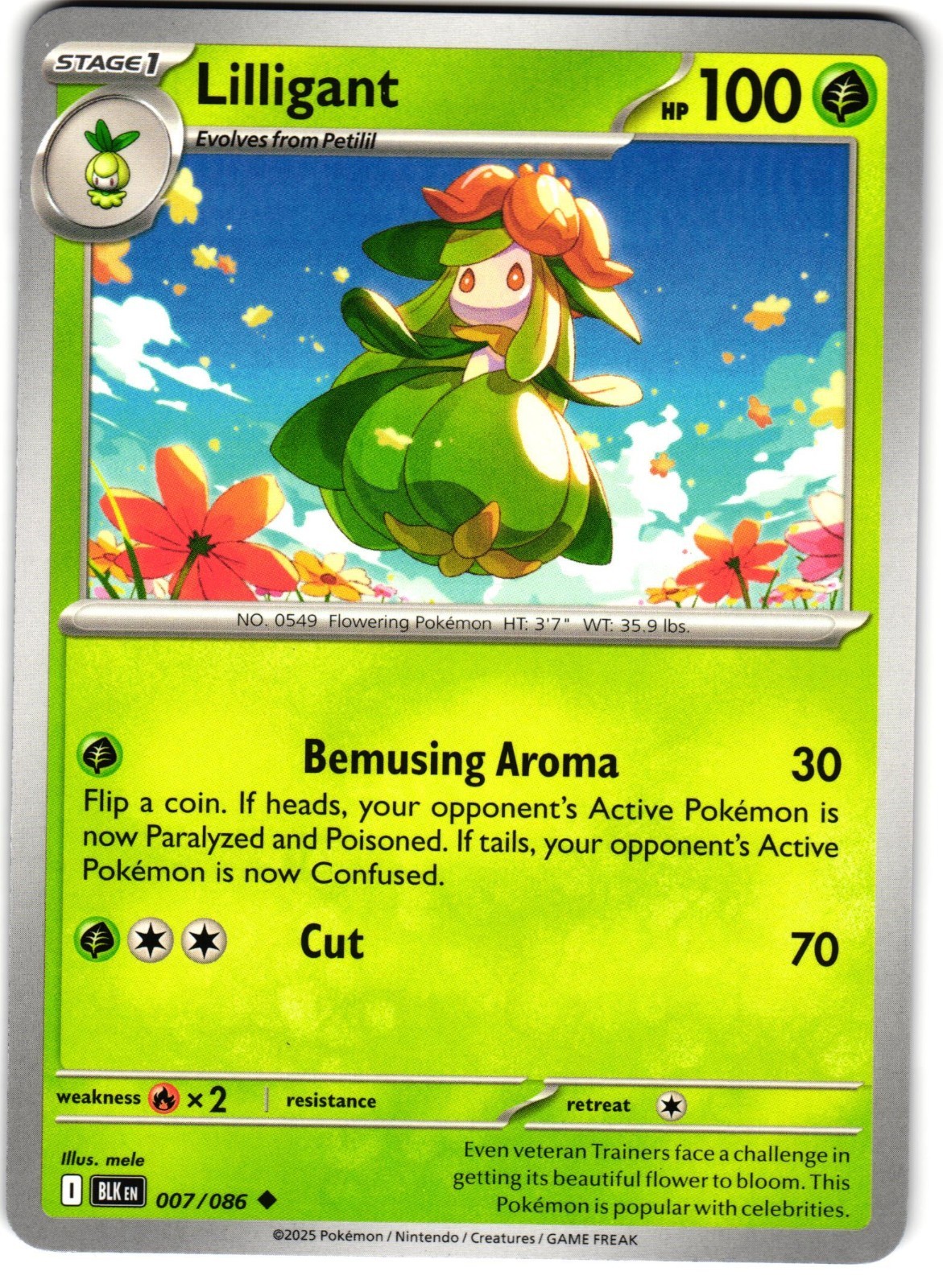 Lilligant 7/86 Pokemon SV: Black Bolt