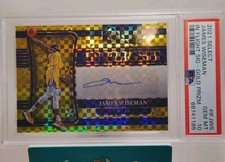 2021-22 Panini Select - In Flight Sig - Gold Prizm James Wiseman #IF-JWS   /10 