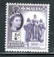 BRITISH COLONIES MALTA  STAMPS  USED   LOT 383J