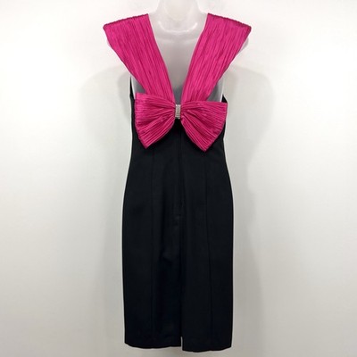 VTG 90s Positively Ellyn Dress Womens 4 Bow Coquette Prom Union Made Rhinestone