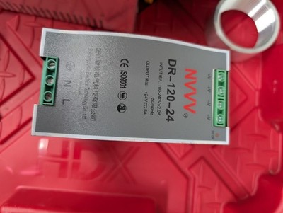 DR-120-24 AC to DC DIN-Rail Power Supply, 24V, 5 Amp, 120W