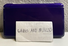 Nintendo 3DS Midnight Purple Console Bundle W/ Charger + 3 Games Tested 