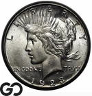 1923-S Peace Dollar, Choice BU++, Nice Mint Luster, Scarcer Date