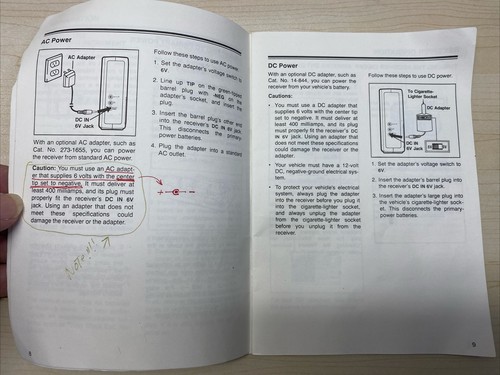 Owners MANUAL for Realistic DX 390 AM/FM World-Band Portable Radio OEM, READ - Picture 3 of 6