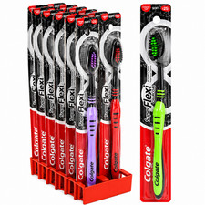 Colgate Super Flexi Charcoal Soft Toothbrush Flexible Neck Manual Brush Assorted