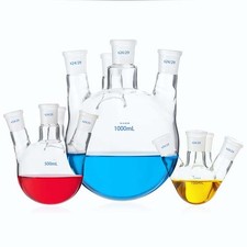 25-1000ml flask Science Laboratory Chemistry organic glassware beaker lab 4 neck