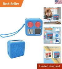 Kids-friendly Non-Slip Silicone Case for YOTO Mini Player - Easy Carry in Blue