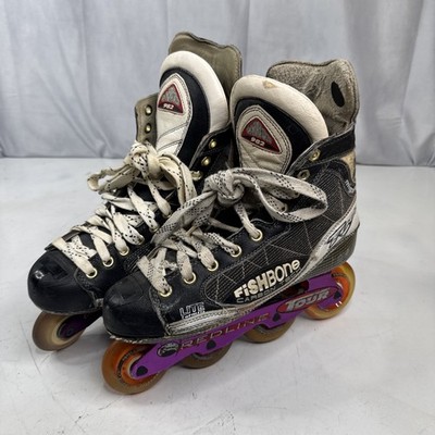 Tour TR 982 Men's Carbon Fishbone Inline Hockey Skates Size US 9.5 or 10