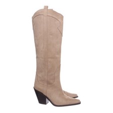 H&M, Cowboyboots, Größe: 39, Beige, Damen #J3Y