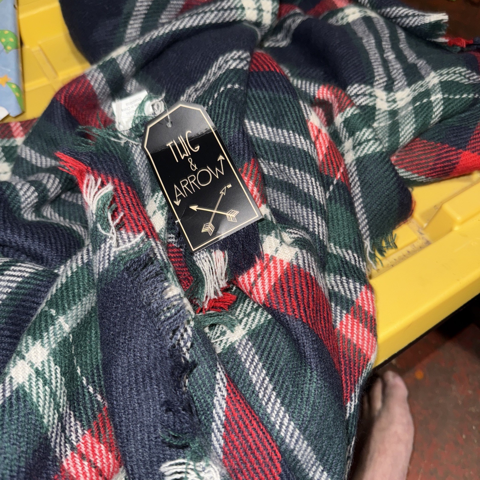 Long Fashion Scarves/blanket Women's Scarves Accessories - Plaid Blue Green Red