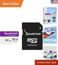 Ultra-Reliable 64GB Micro SDXC Memory Card - Waterproof, Shockproof, A1 Rated