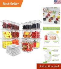 12-Pack NSF Certified Polycarbonate Food Pans with Lids - 1/6 Size 6 Deep