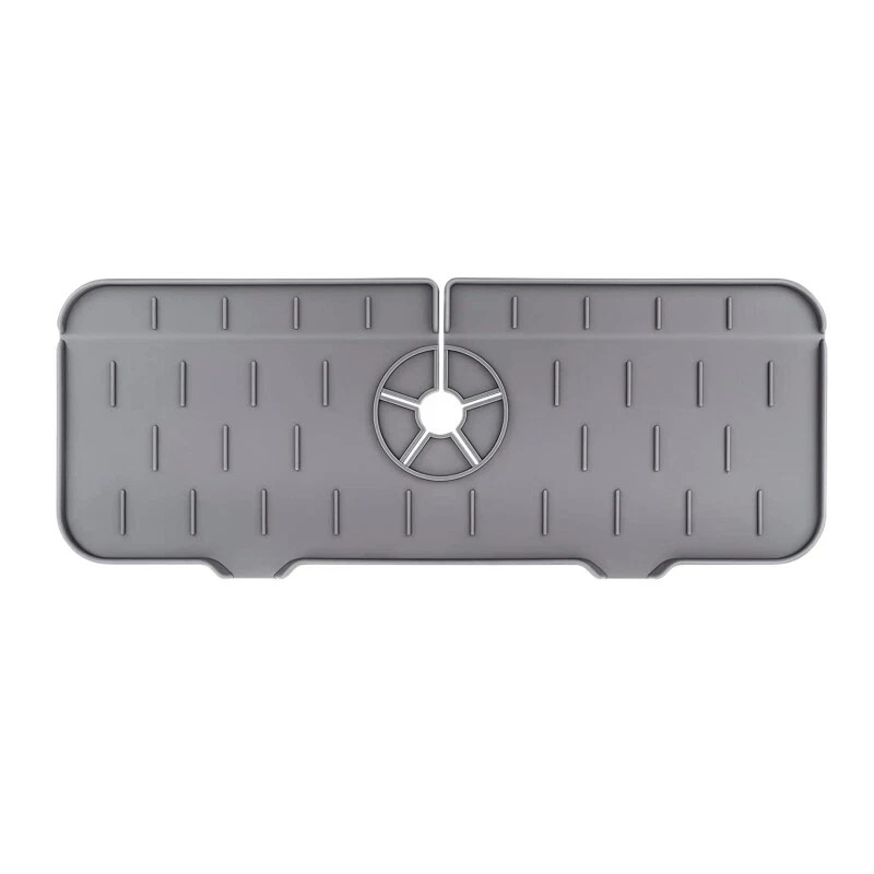 Kitchen Faucet Sink Splash Guard Silicone Drain Pad Faucet Water Catcher Mat