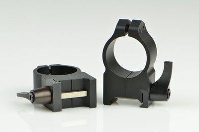Warne Scope Mounts High Matte Quick Detach Rings (1-Inch)