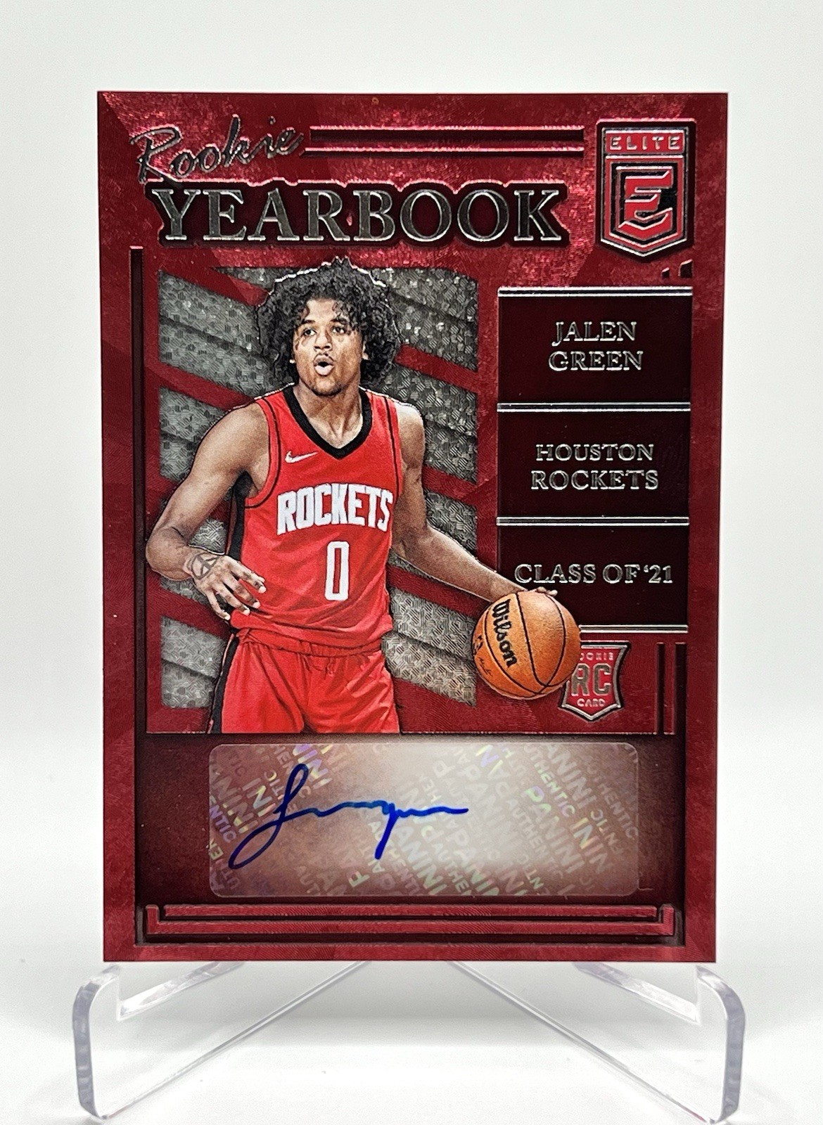 2021 Panini Donruss Elite Jalen Green Auto Rookie Yearbook RC