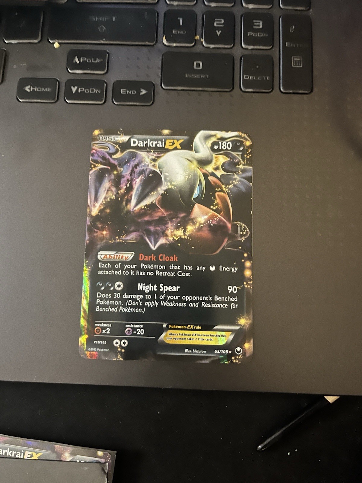 Darkrai EX 63/108 Dark Explorers NM Ultra Rare Pokemon Card Pokemon TCG