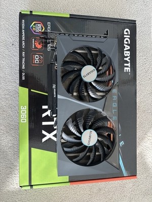 GIGABYTE NVIDIA GeForce RTX 3060 12GB GDDR6 Grafikkarte (GV-N3060EAGLE OC-12GD)