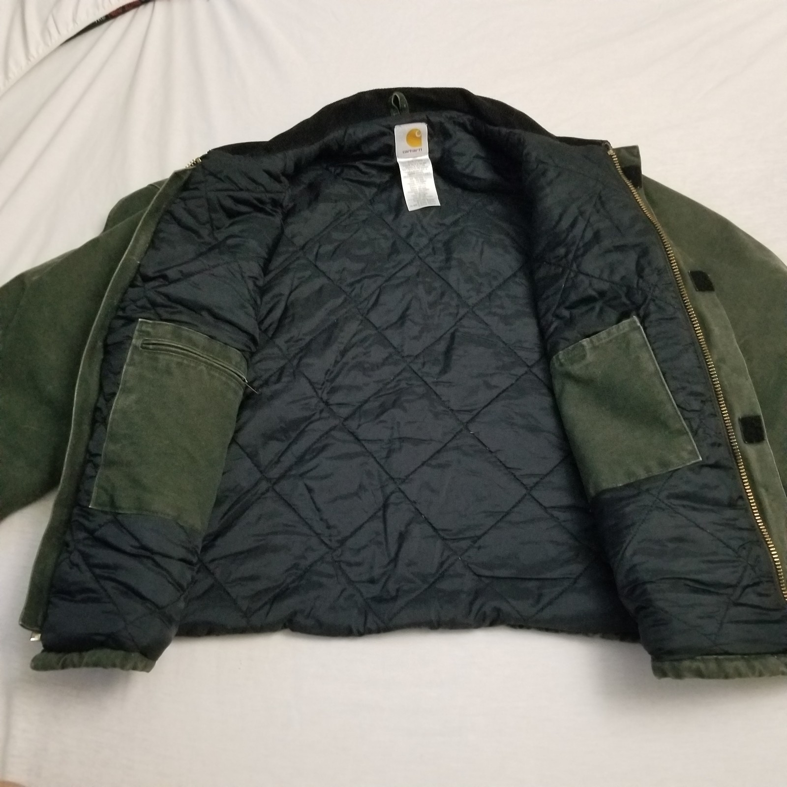 Vintage Carhartt Jacket XL Moss Green Arctic Quilted … - Gem