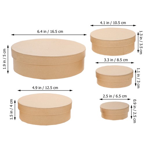 5 Pcs Cardboard Gifts Boxes for Sweets Wedding Candy Party Favor Favours - Picture 4 of 10