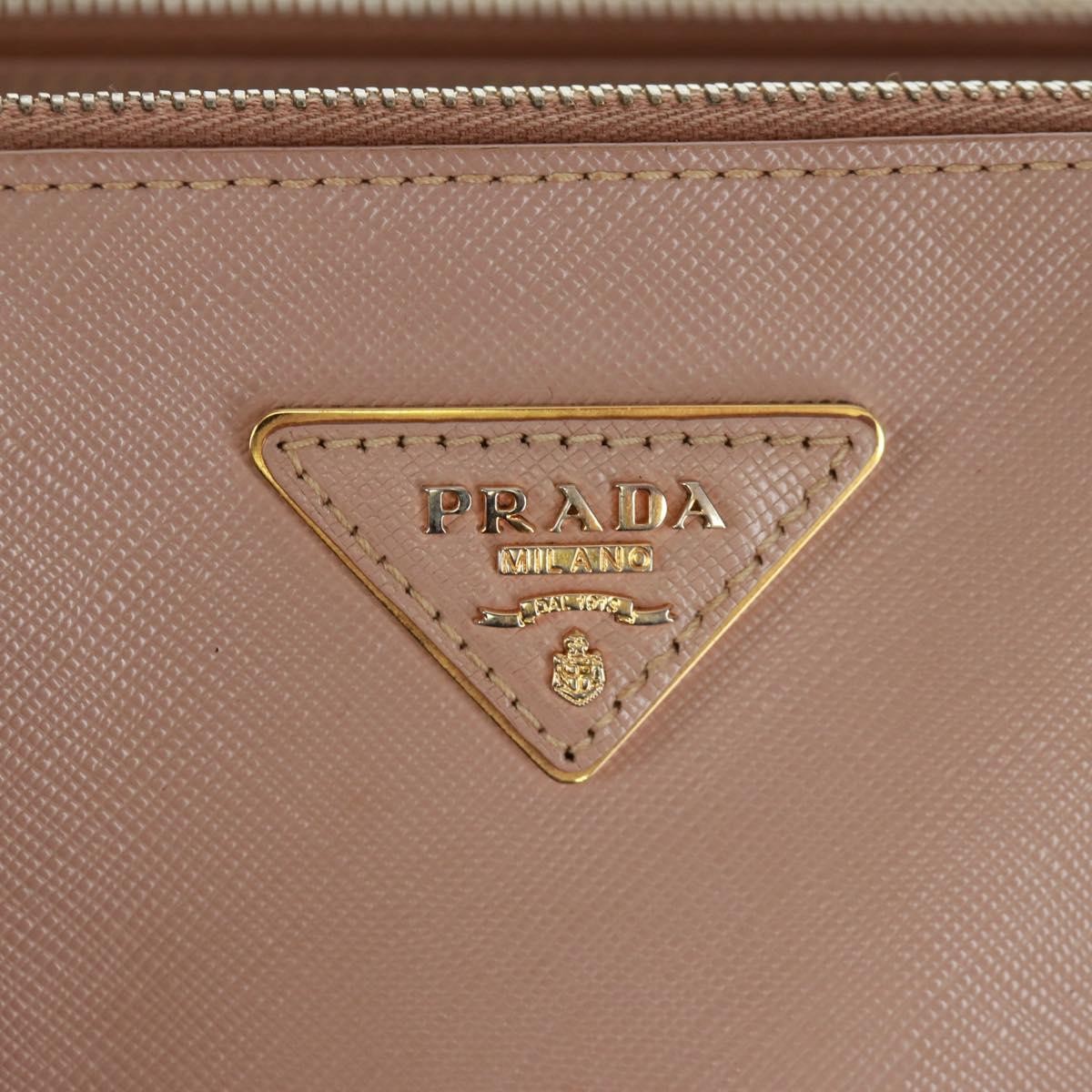 Prada Double Zip Lux Tote Saffiano Leather Pink Leather Tote Bag Bag Authentic thumbnail 23