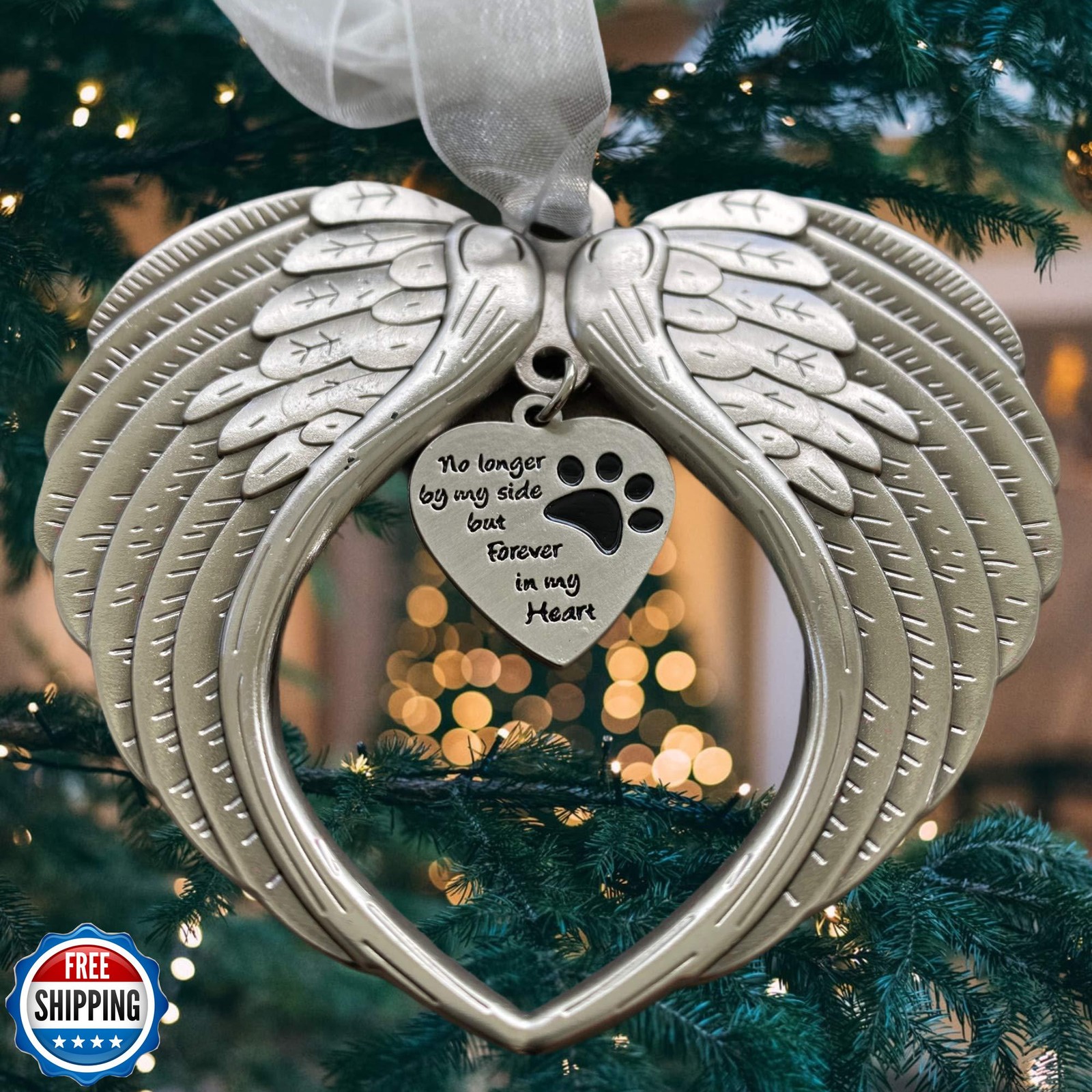 K9King Pet Memorial Gifts - Antique Dog Memorial Christmas Orname