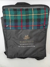 Wakefield Wine Picnic Plaid Blanket Backpack 64X50