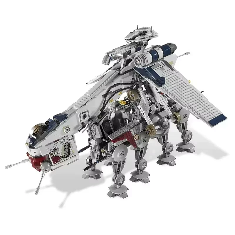 Star Wars Republic Dropship with AT-OT Walker Compatible 10195 Transport Ship To - Image 2 of 4