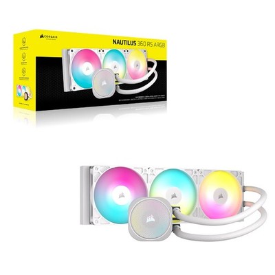 Corsair Nautilus 360 RS ARGB CPU-Flüssigkeitskühler weiß LED-Beleuchtung