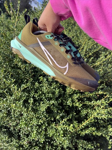 Nike React Terra Kiger 9 Verde Oliva Tenis Trail Running Zapatos Hombres Talla 10 - Imagen 13 de 16