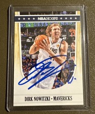 Dirk Nowtizki Mavs Signed Basketball Card Autograph auto