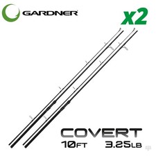 Gardner Tackle Covert Rods 10ft Set of 2 - Carp Pike Barbel Tench Coarse Fishing