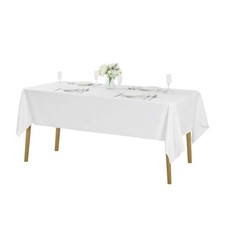 Rectangle Tablecloth 60x120 inch Washable Polyester Fabric Table Cloth for We...