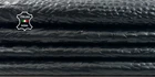 BLACK  CROCODILE TEXTURED EMBOSSED On Lamb Leather 2 skins 10+sqf 0.7mm #C5524