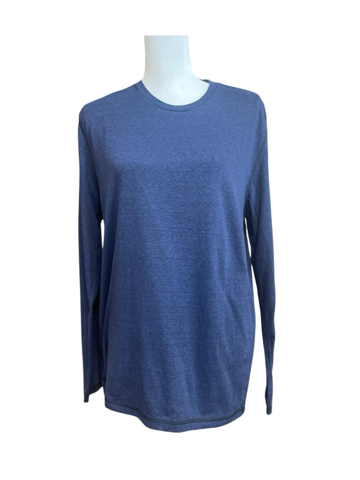 alo-yoga black heathered long sleeve shirt
