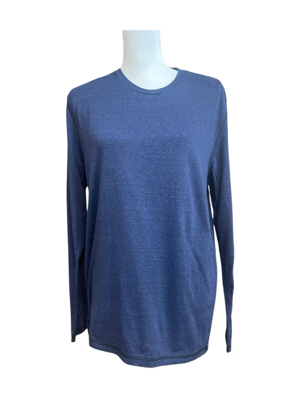 alo-yoga black heathered long sleeve shirt